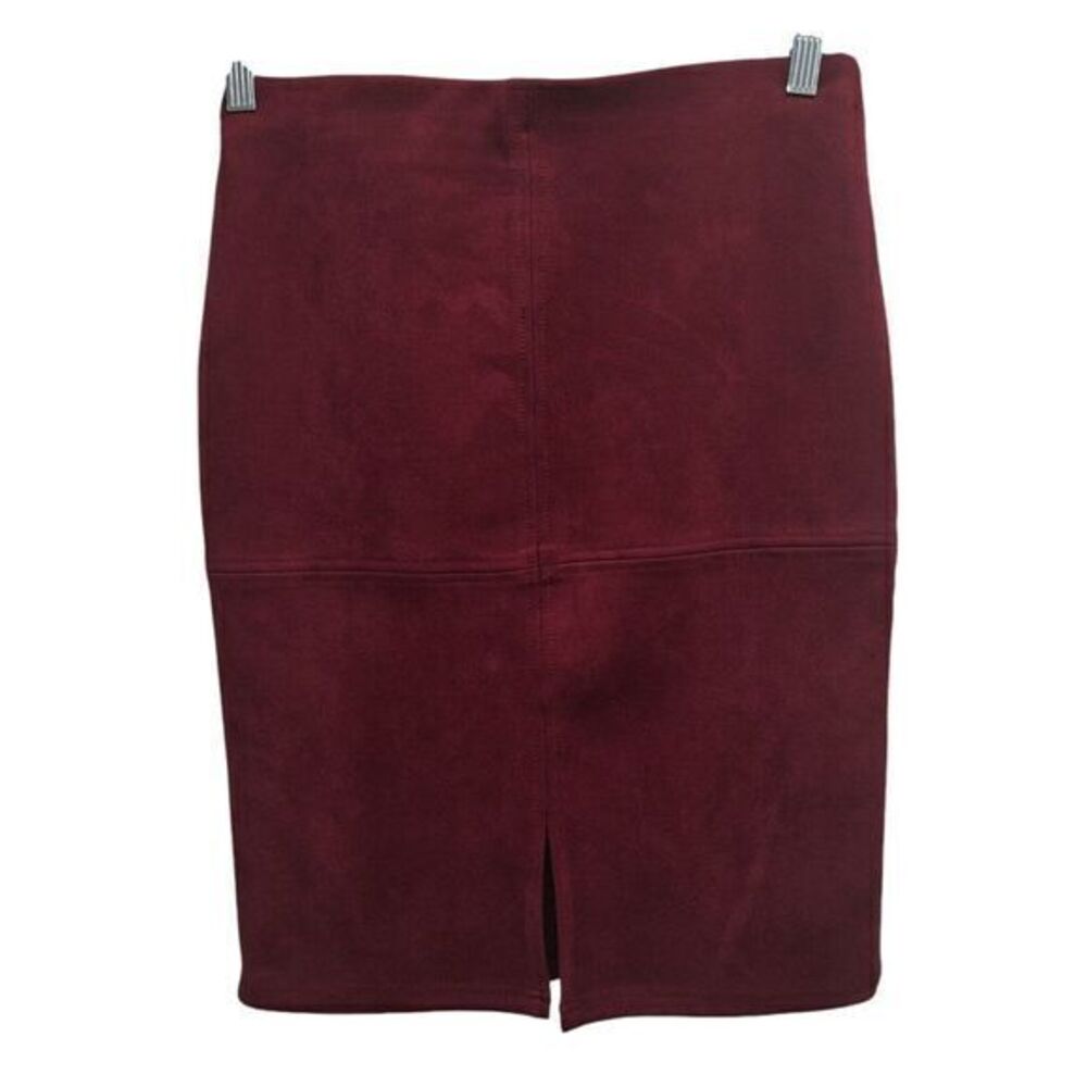Roz&ALI Women's‎ Stretch Pencil Skirt Color Burgundy Size M